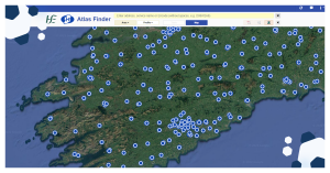 Map showing GPs in Ireland