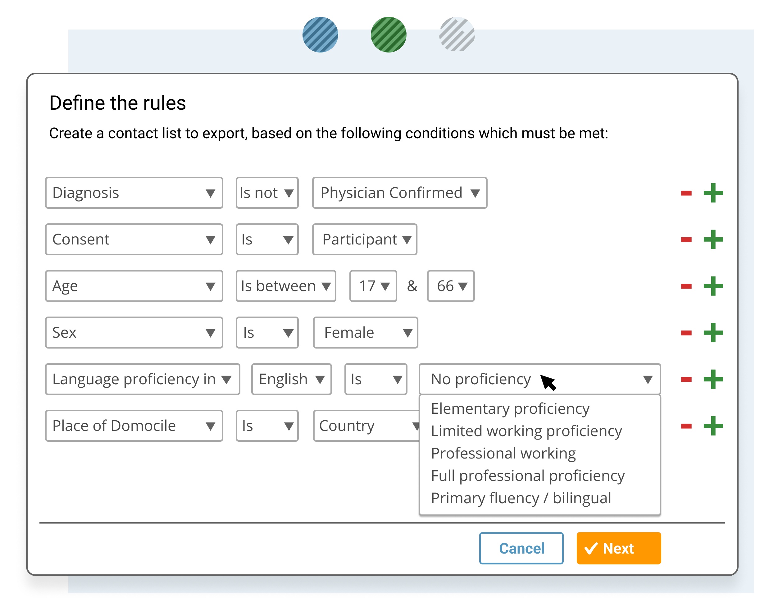 Streamline export consent data